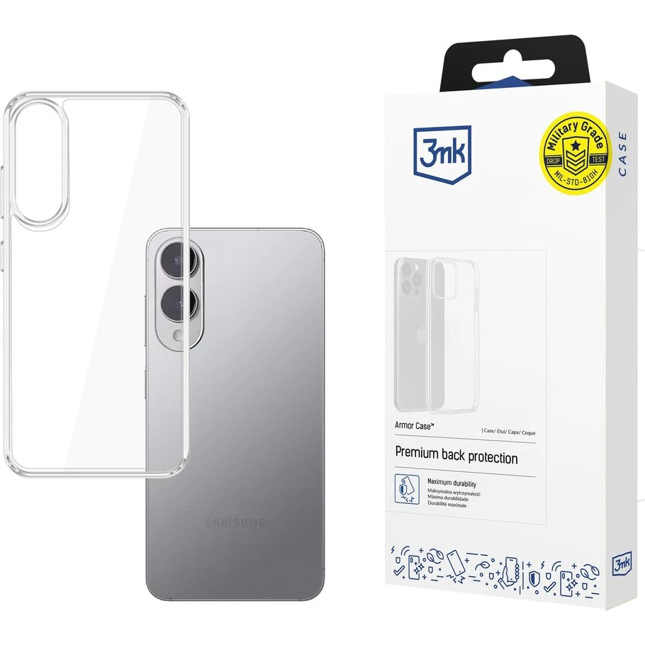 3mk Armor Cover til Samsung Galaxy S25 Edge - Transparent