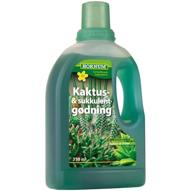 HORNUM Kaktus- & sukkulentgødning 350 ml (NPK 3-1-5)