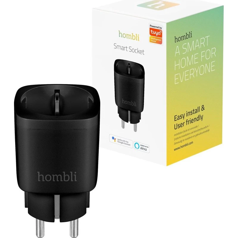Hombli Smart Socket EU - WiFi stikkontakt (Sort)