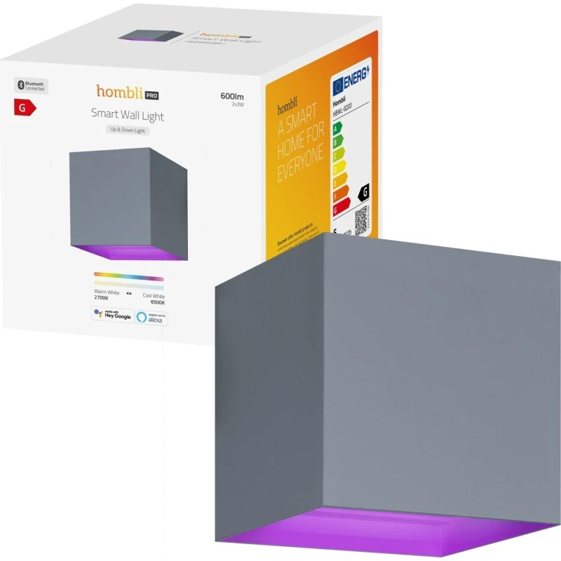 Hombli Smart Væglampe Grå (RGB + CCT)