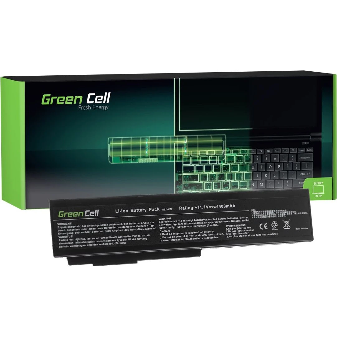 Green Cell Batteri til ASUS Laptop 4400mAh - Sort