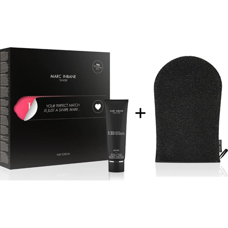 Marc Inbane Tander Creme Bronze + Exfoliating Mitt (Sort)