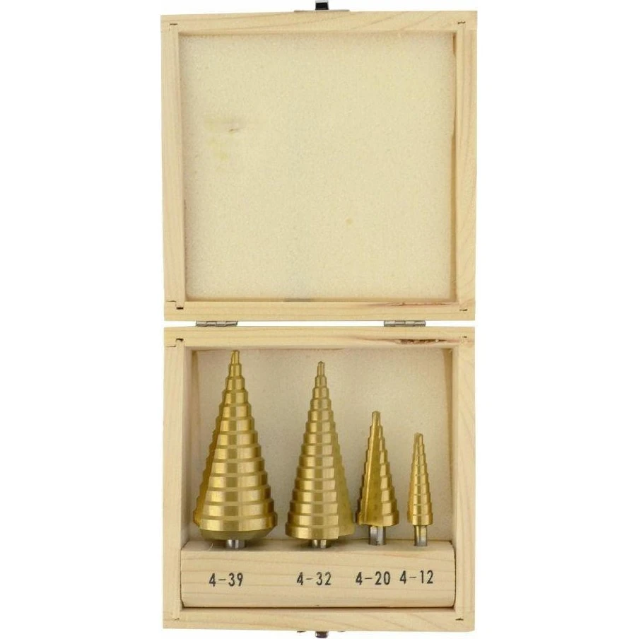 Awtools HSS-TIN Trinbor sæt (4-39mm) - 4 stk.