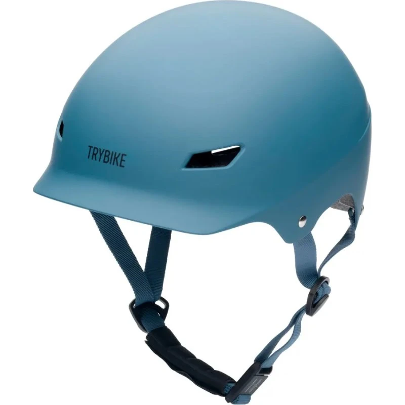 Retro cykelhjelm til børn – vintage blå S/M