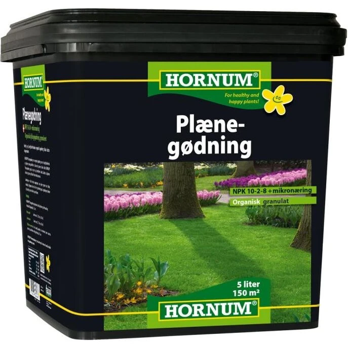 HORNUM organisk plænegødning 5 L granulat