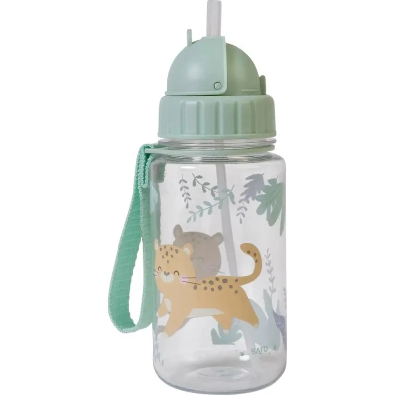 Saro Flaske M med sugerør – Hunter Mint