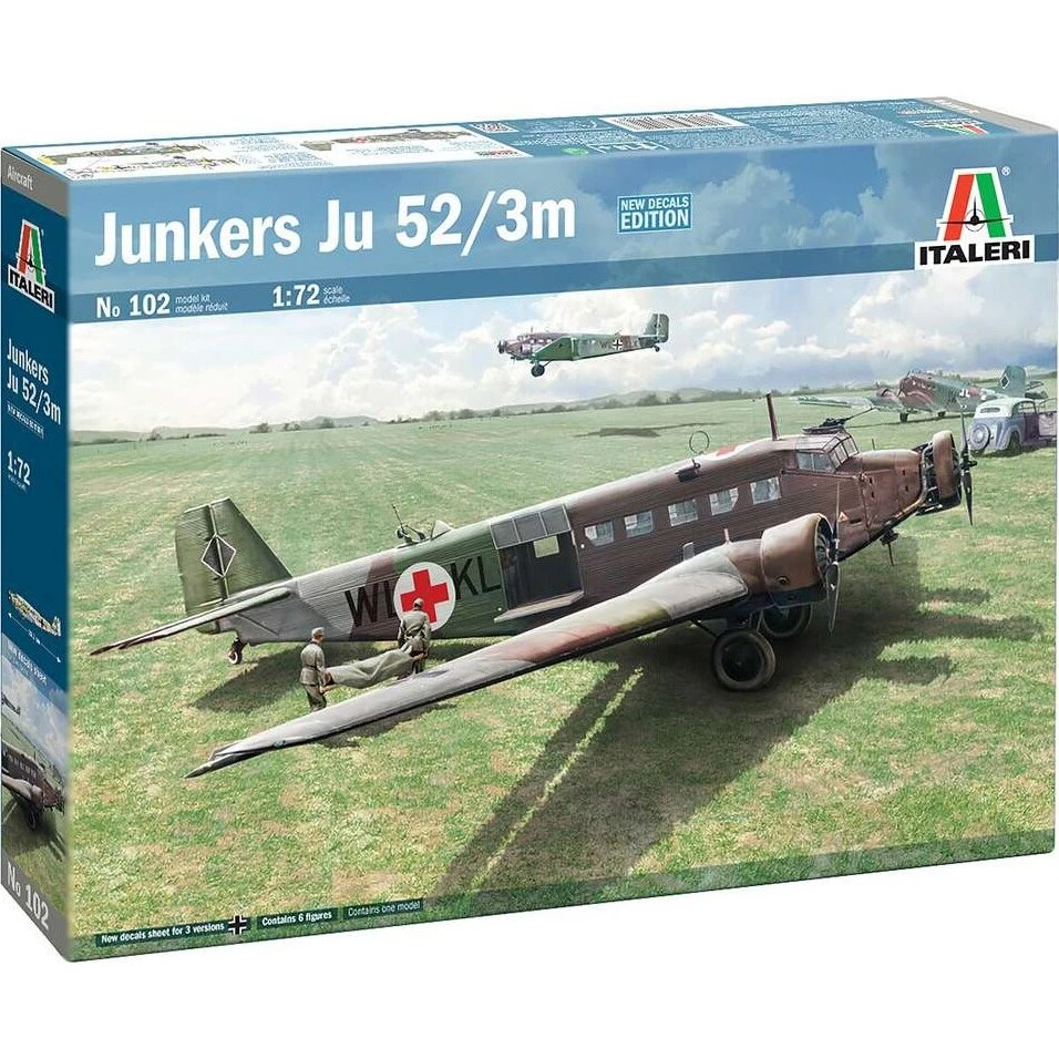 Italeri Junkers Ju.52/3m Fly byggesæt - 1:72