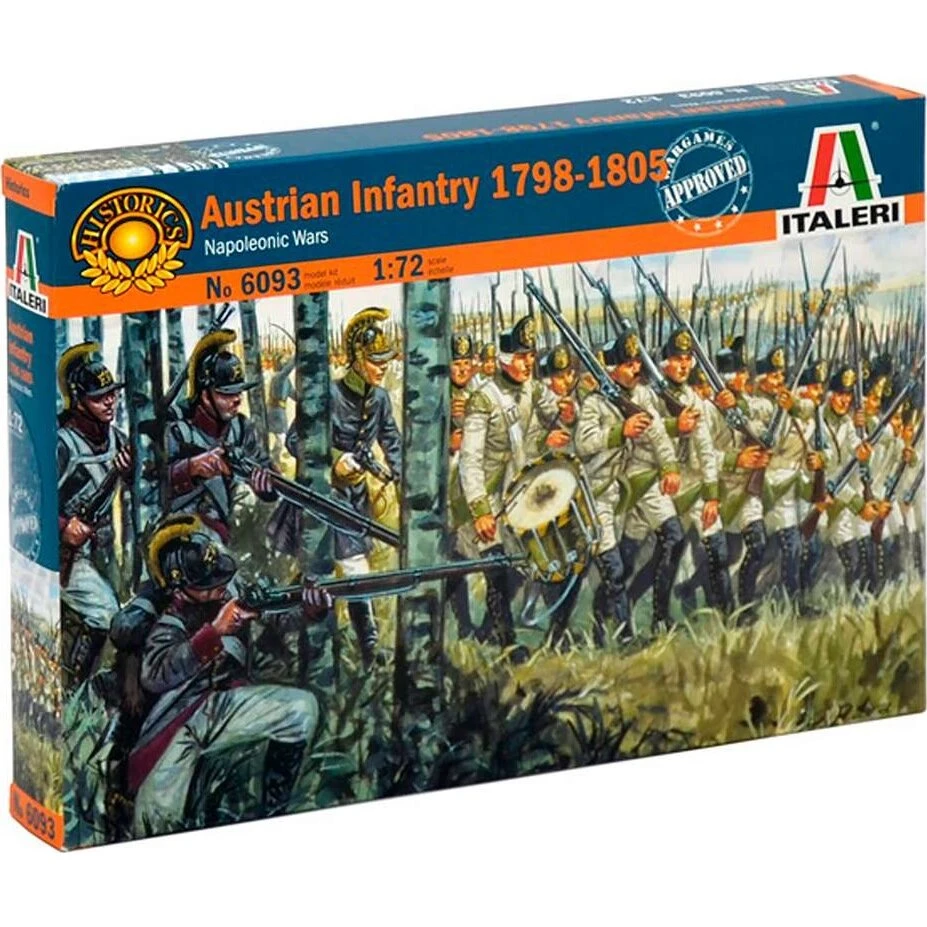 Italeri 6093 Østrigsk Infanteri 1798-1805 - 1:72 Modelbyggesæt