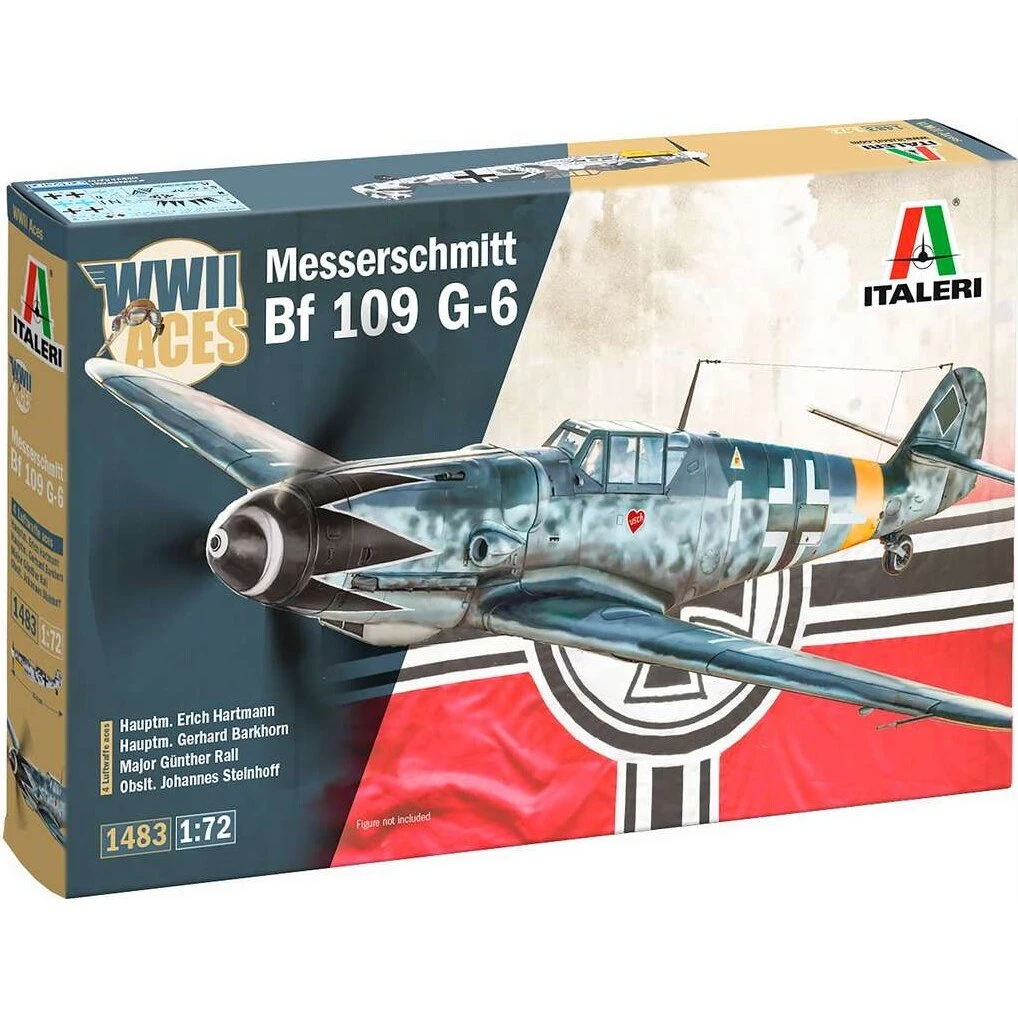 Italeri 1483 Messerschmitt Bf 109 G-6 Model Fly Byggesæt 1:72