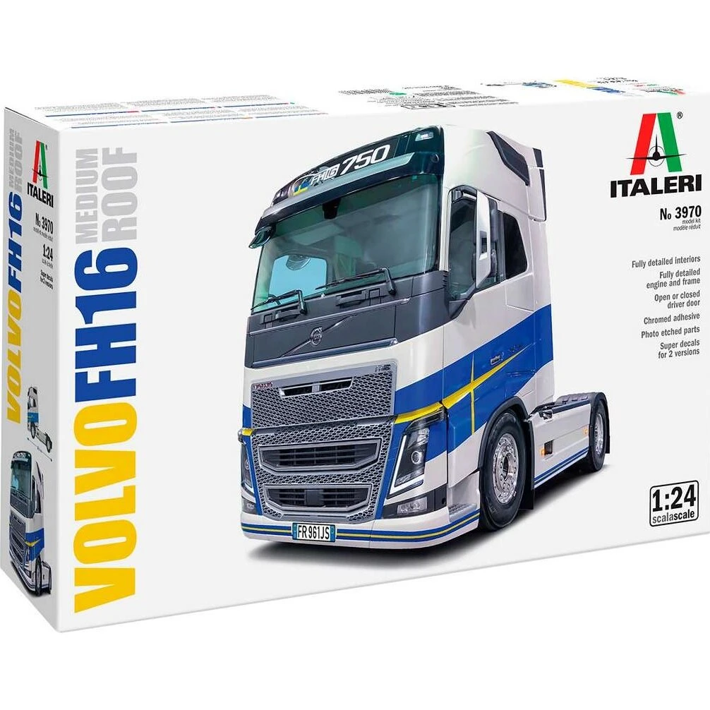 Italeri Volvo FH16 Medium Roof Modelbyggesæt - 1:24 - 3970