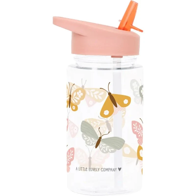 Drikkedunk Butterflies i tritan – med sugerør og klistermærker
