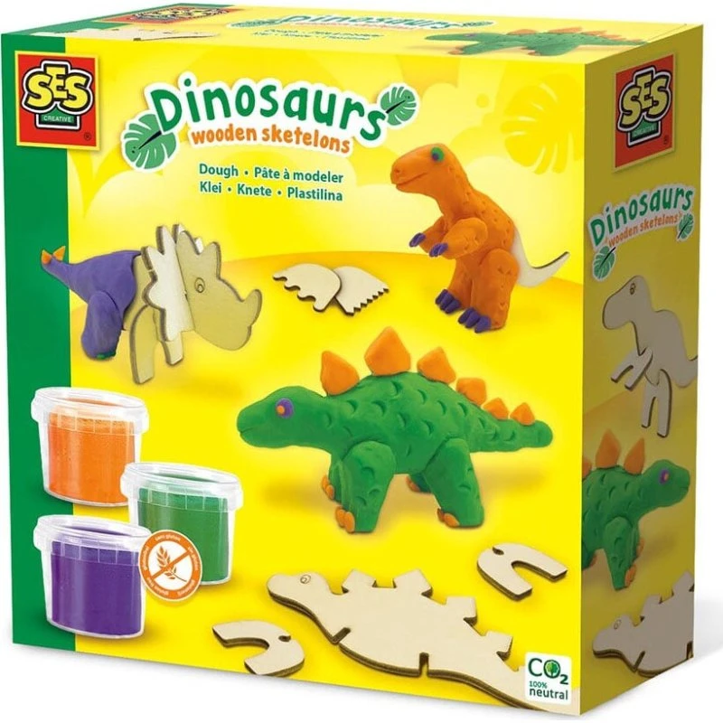 SES Creative Modellervoks: Dinosaur Træskeletter