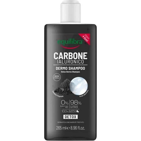 Equilibra Carbone Detox Rensende Hårshampoo med Aktivt Kul 265ml