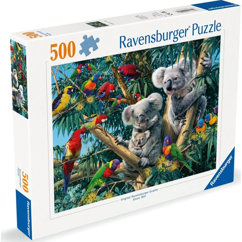 Ravensburger Puslespil 500 brikker – Koalas in a Tree