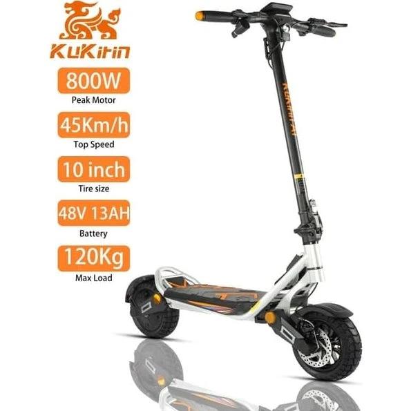 KuKirin A1 El-scooter til voksne - 800W, 45 km/t, 13Ah