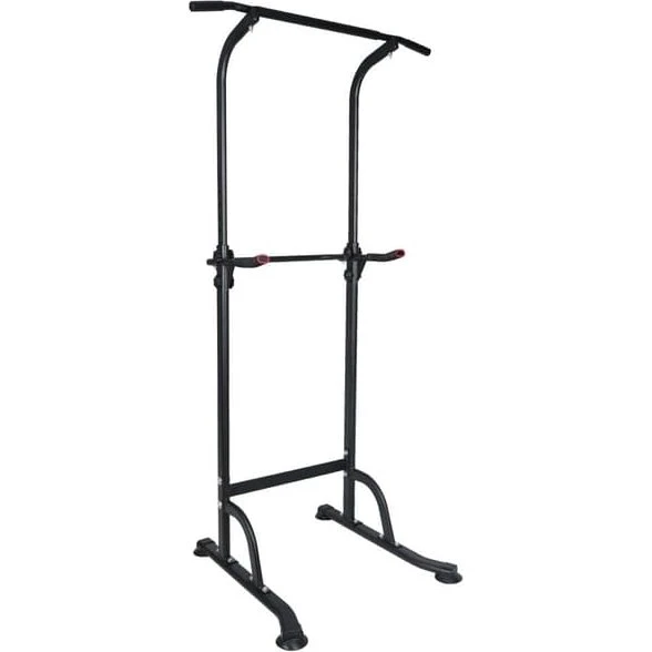 Højdejusterbart Power Tower med Dip Station og Pull Up Bar