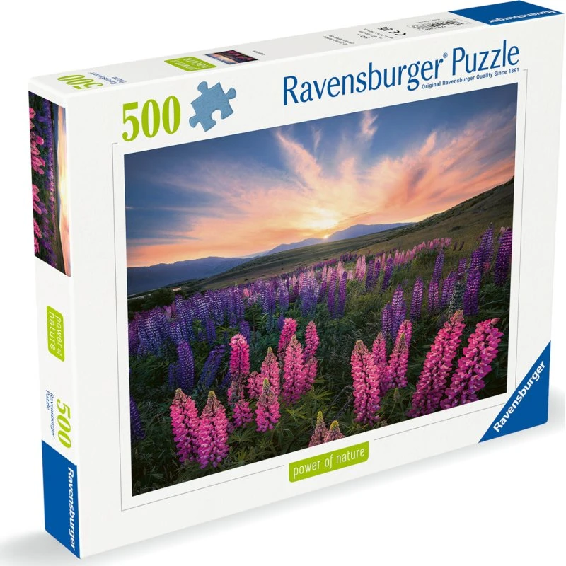 Ravensburger Puslespil 500 brikker – Lupiner