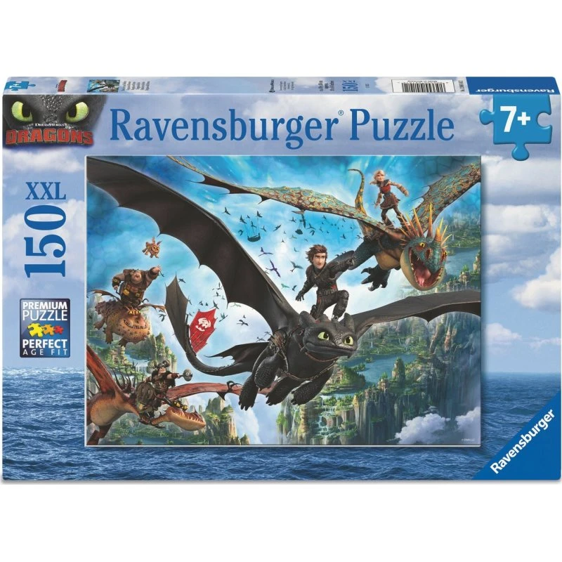 Ravensburger Puslespil 150 Brikker – Drager & Helte