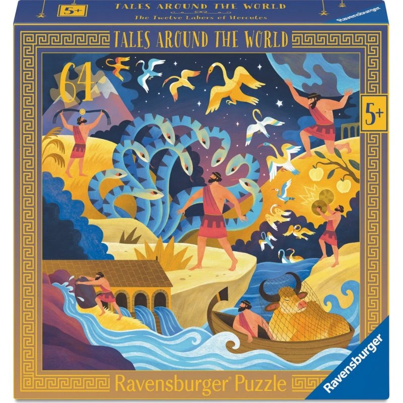 Ravensburger Puslespil 64 brikker – Herkules' Tolv Gerninger