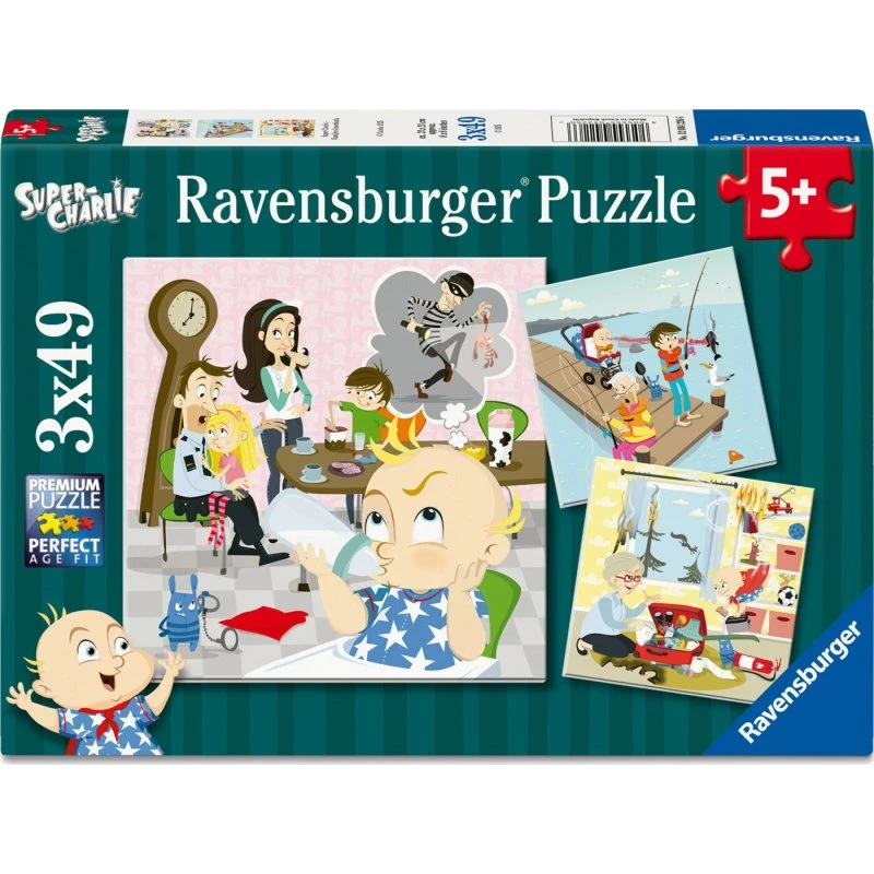 Ravensburger Super Charlie 3x49 brikker