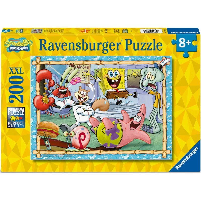 Ravensburger Puslespil: Svampebob - New Adventures, 200 brikker