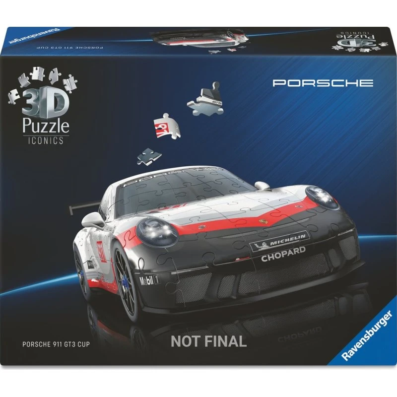 Ravensburger 3D Puzzle Porsche 911 GT3 Cup – 108 brikker