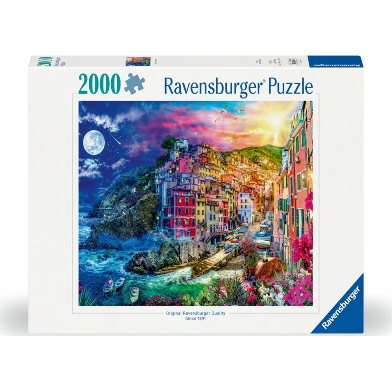 Ravensburger Puslespil - Farverige Cinque Terre 2000 brikker