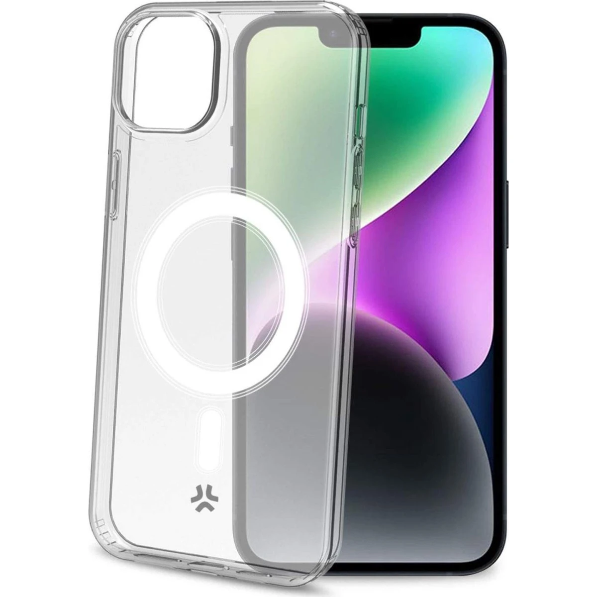 Celly Gelskinmag Transparent MagSafe Cover til iPhone 15