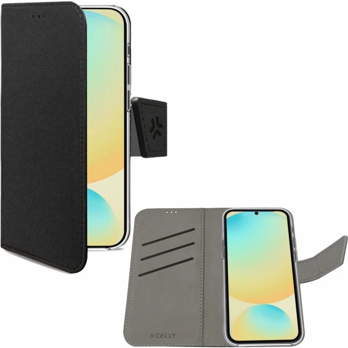 Celly Wally Wallet Case til Samsung Galaxy S24 FE - Sort