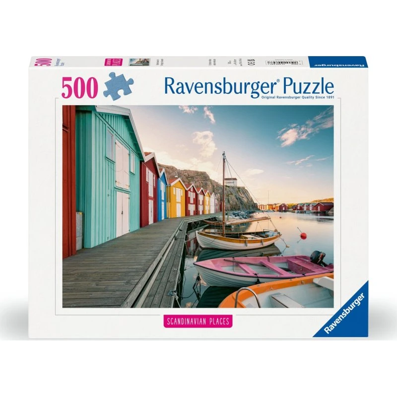 Ravensburger Puslespil 500 brikker – Bådhuse i Smögen