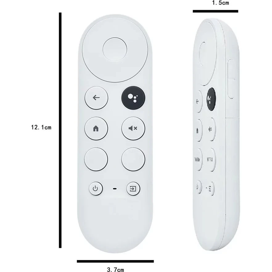 Erstatningsfjernbetjening til Chromecast Google TV G9N9N - Hvid