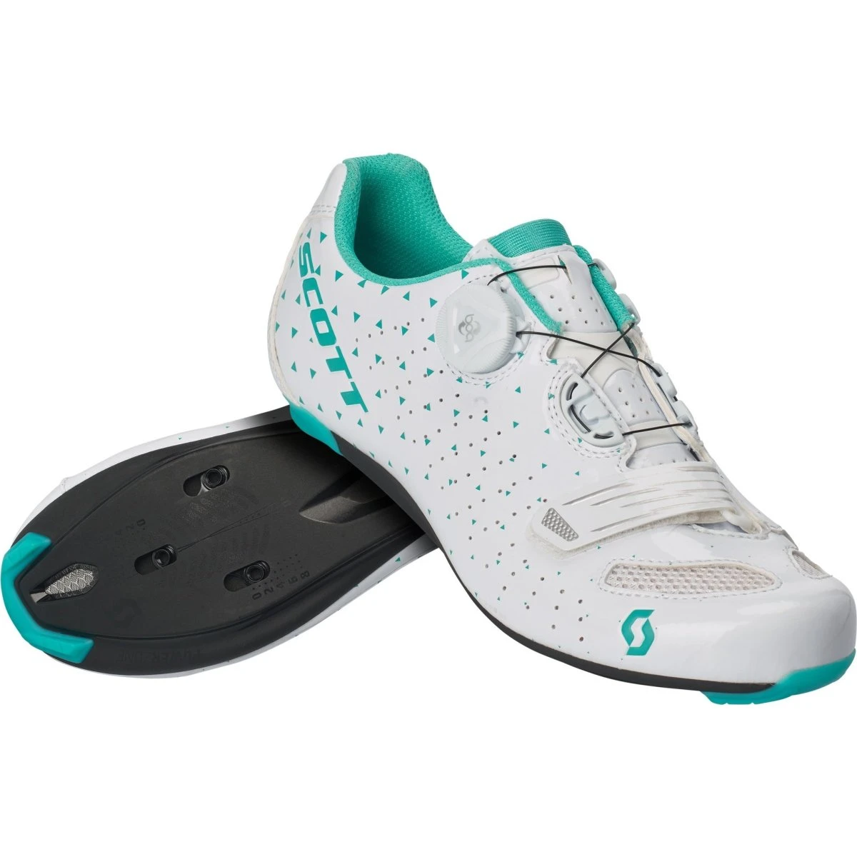 SCOTT Road Comp BOA Lady Cykelsko - White/Turquoise