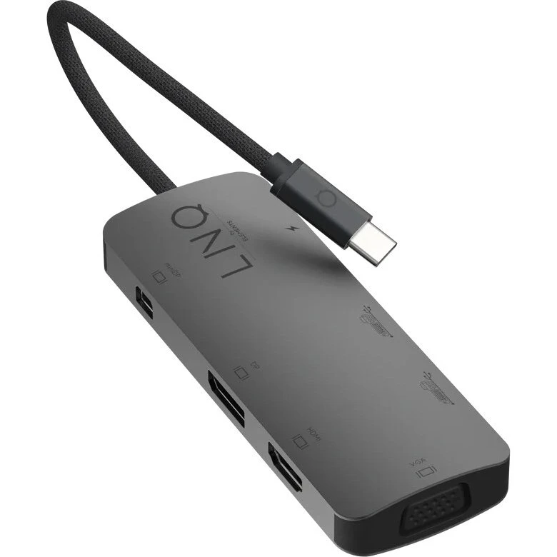 LINQ 7-i-1 USB-C Multiport Adapter – Triple Display MST