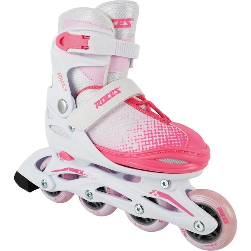 Roces Jokey X Inliners Pige Hvid/Pink (Størrelse 26-29)
