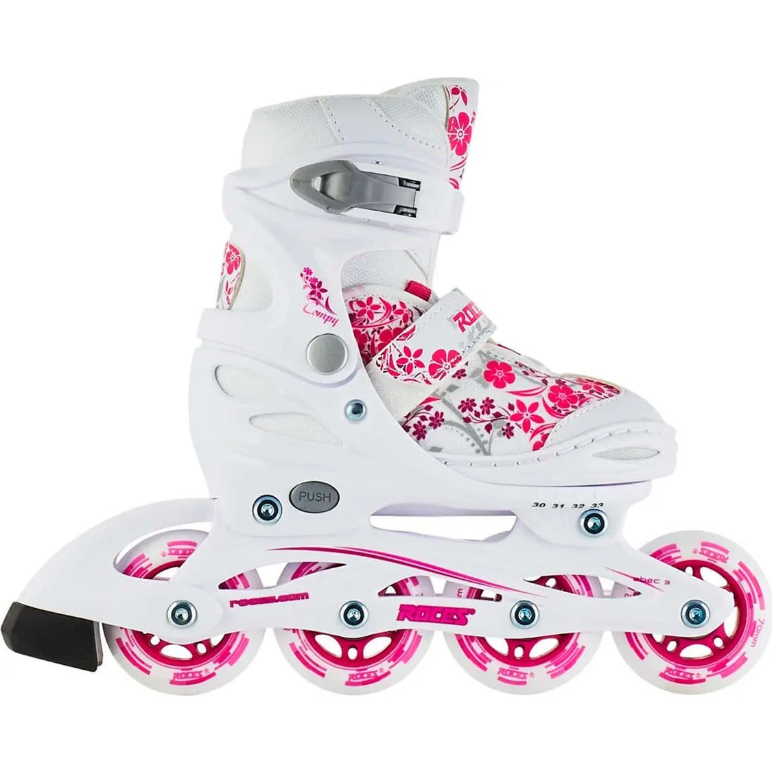 Roces Compy 8.0 Inliners Pige - White/Violet - 34-37