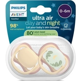 Philips Avent Ultra Air Nighttime sut 0-6 mdr (80% plantebas.)