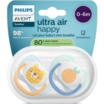 Philips Avent Ultra Air sut str. 1 (0–6 mdr) – 80% plantebaseret