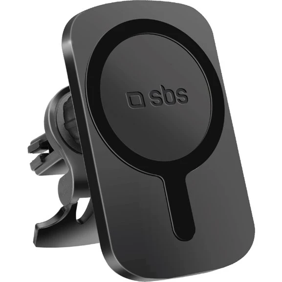 SBS Magnetisk MagSafe mobilholder og oplader til bil - Sort