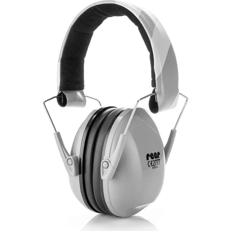 Justerbare høreværn til børn – grå, foldbare