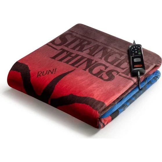 Imetec CaldoPlaid Stranger Things Elektrisk Tæppe 150W Blå/Rød