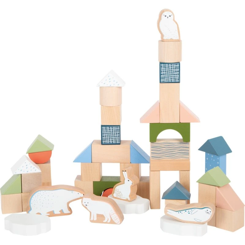 Byggeklodser i træ – Arktis, 20 stk. (FSC®)