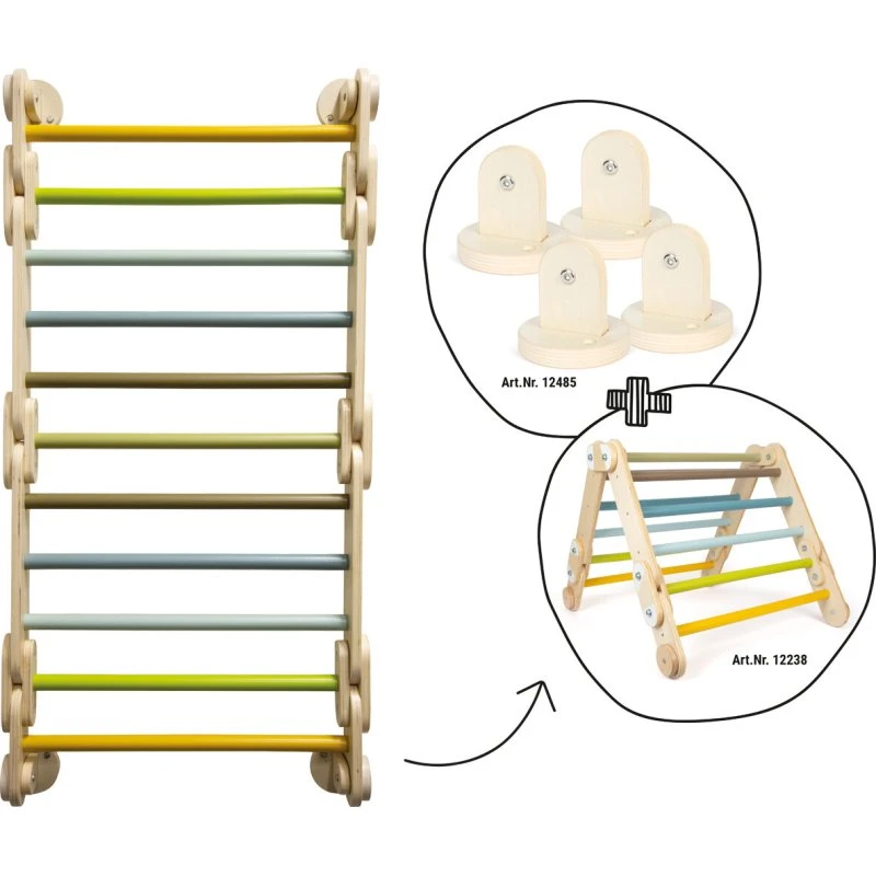 Small Foot 2-i-1 Klatretrekant med beslag "Adventure"