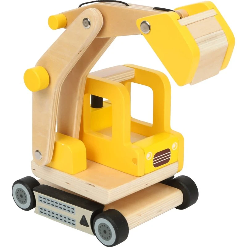 Small Foot Træ Gravemaskine Gul – 360° rotation