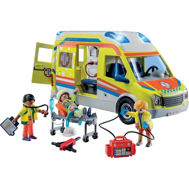 PLAYMOBIL City Life Ambulance med lys og lyd (71202)
