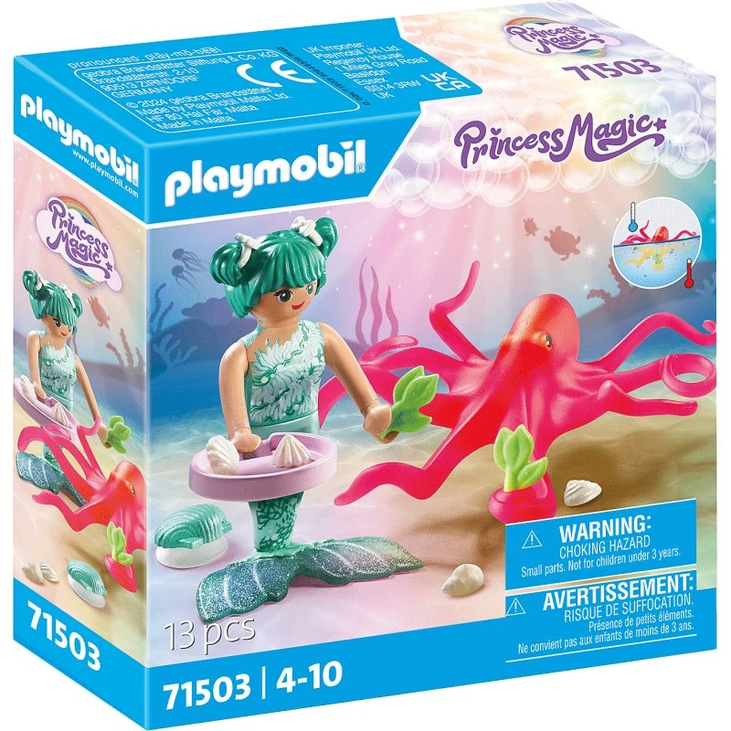 Playmobil Princess Havfrue med farveskiftende blæksprutte
