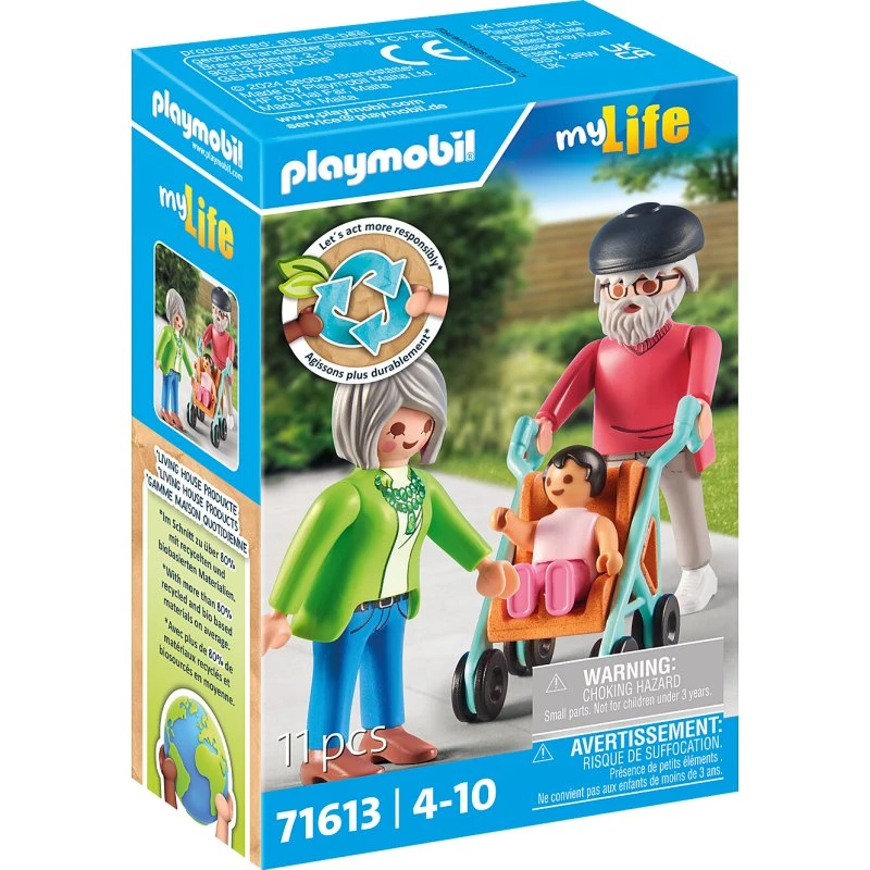 Playmobil My Life: Bedsteforældre med Baby (71613)