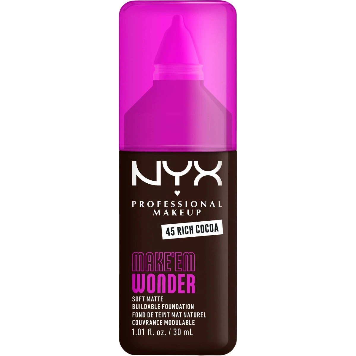 NYX Professional Makeup Make Em Wonder Foundation 45 Rich Cocoa