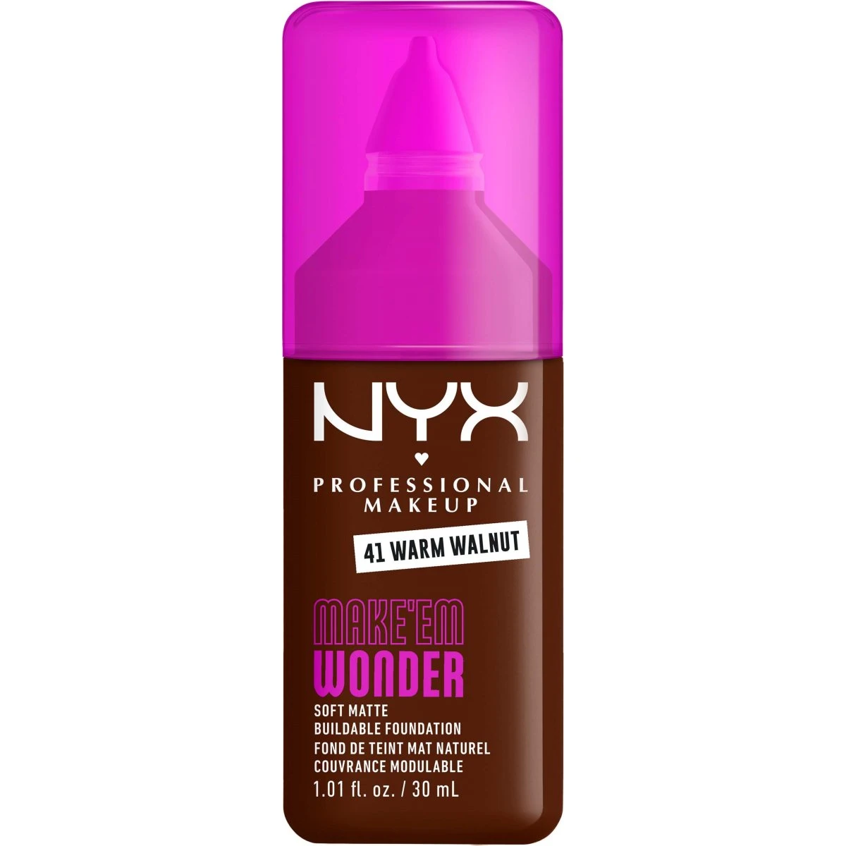 NYX Professional Makeup Make Em Wonder Foundation 41 Warm Walnut