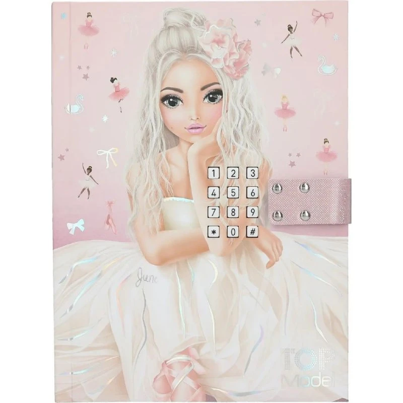 TOPModel Dagbog med kode & musik – Ballet (pink)