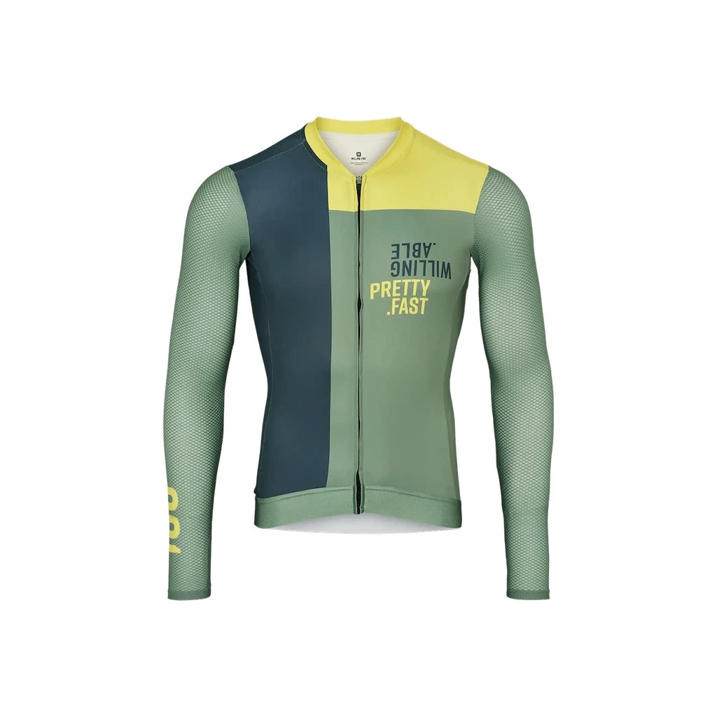 Willing Able Leafy Cykeltrøje med lange ærmer - Unisex